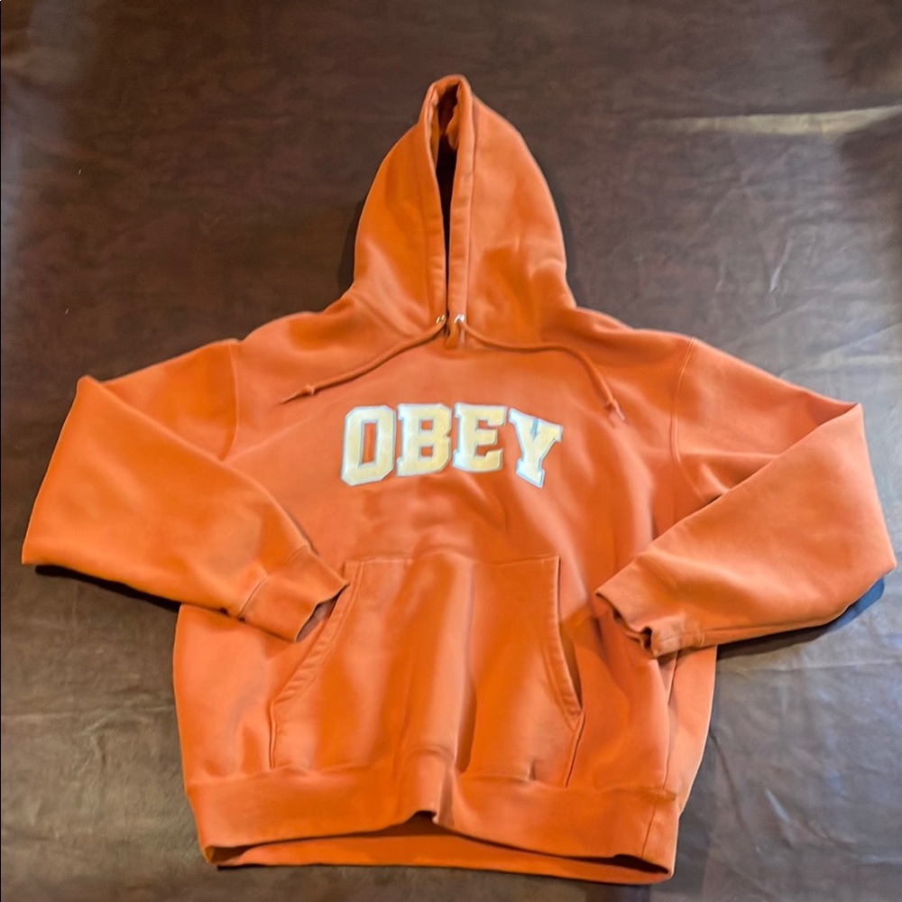Obey Bold Orange Pullover - image 1